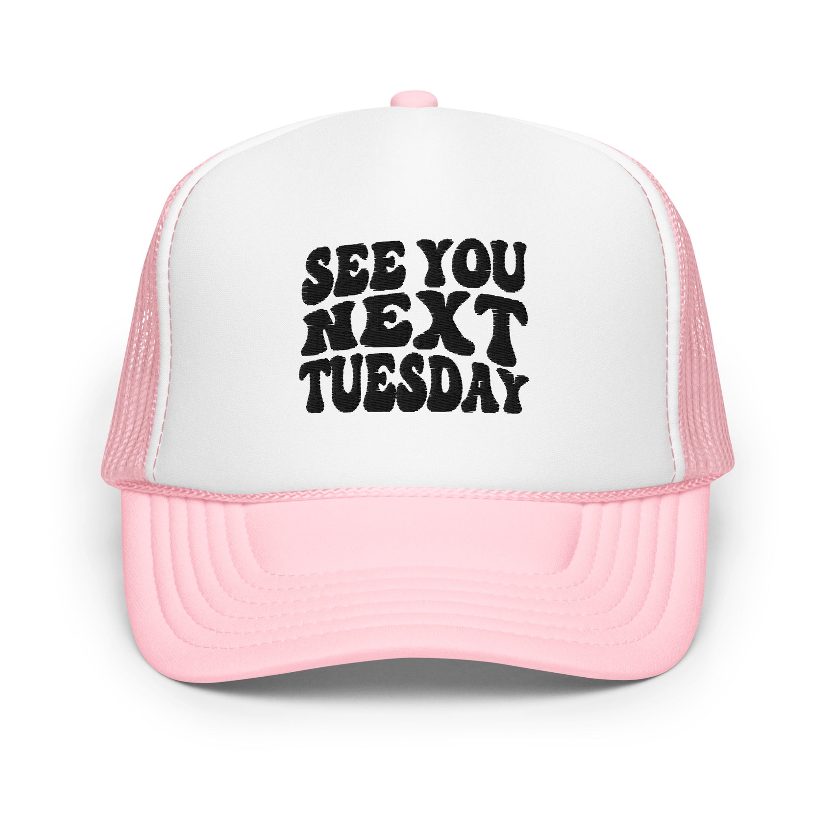 See you Next Tuesday Pink & Black Trucker - James Kennedy Merch