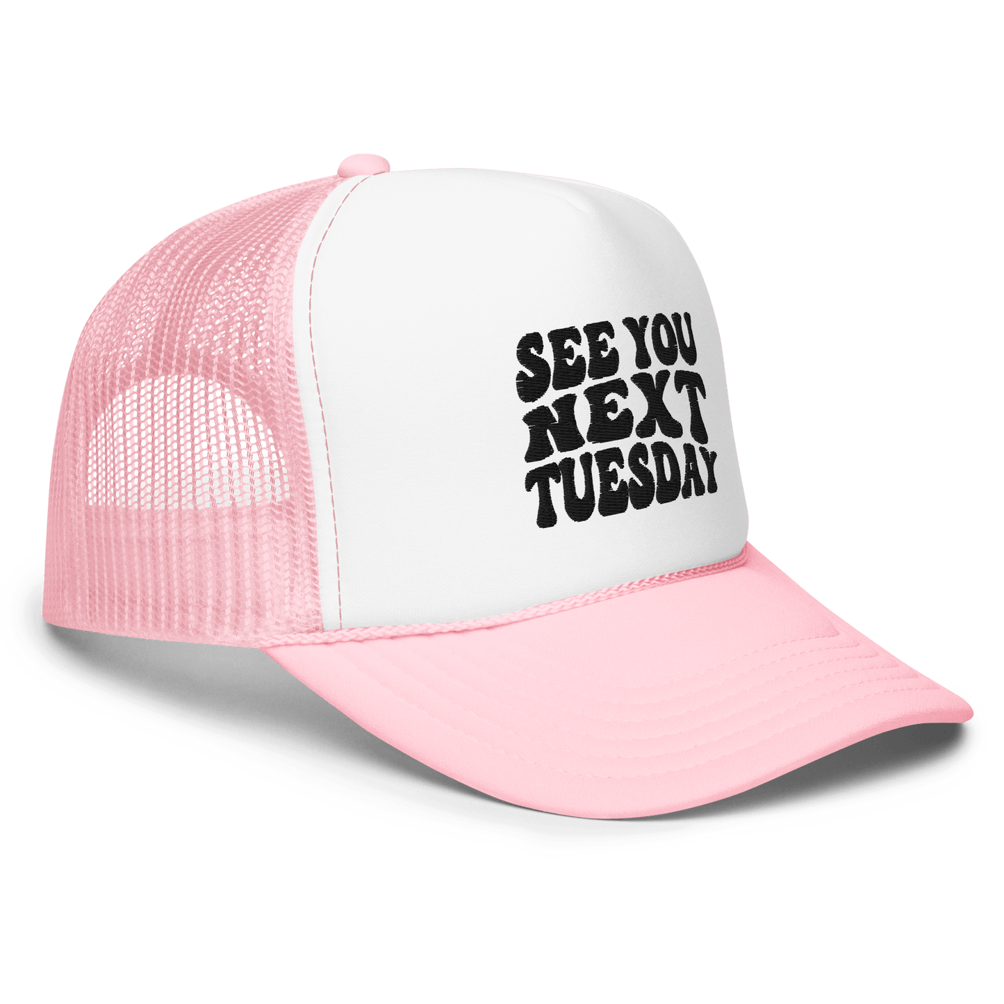 See you Next Tuesday Pink & Black Trucker - James Kennedy Merch